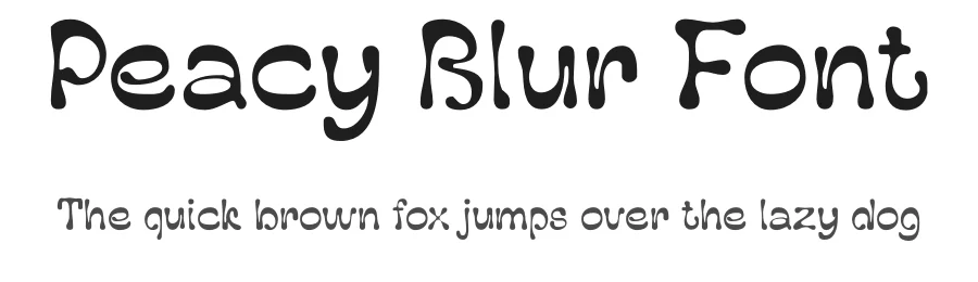 Peacy Blur Font by craftsupplyco β Display Font