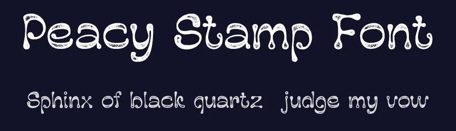 Peacy Stamp Font by craftsupplyco — Display Font — thumbnail 2