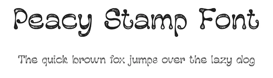 Peacy Stamp Font by craftsupplyco — Display Font