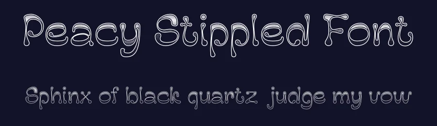 Peacy Stippled Font by craftsupplyco — Display Font — thumbnail 2