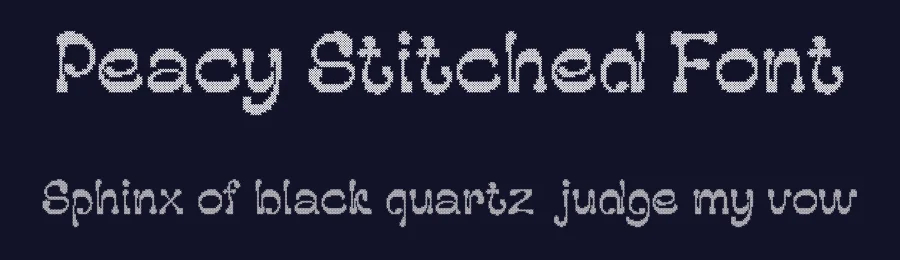Peacy Stitched Font by craftsupplyco — Display Font — thumbnail 2