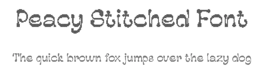 Peacy Stitched Font by craftsupplyco — Display Font
