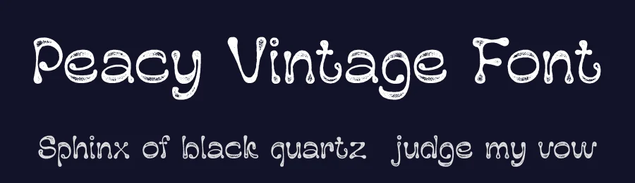 Peacy Vintage Font by craftsupplyco — Display Font — thumbnail 2