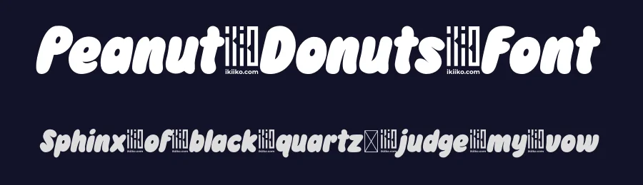 Peanut Donuts Font by ikiiko type — Decorative Font — thumbnail 2