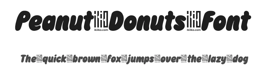 Peanut Donuts Font by ikiiko type — Decorative Font