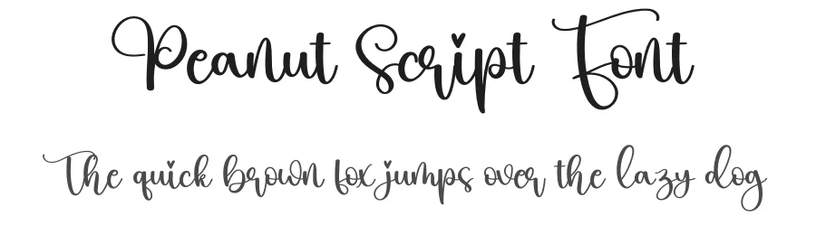 Peanut Script Font by creativeletter — Script Handwritten Font