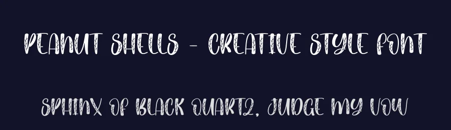 Peanut Shells – Creative Style Font by creativeletter — Display Font — thumbnail 2