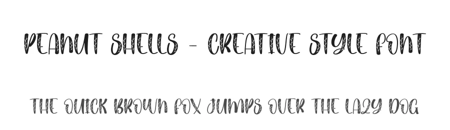 Peanut Shells – Creative Style Font by creativeletter — Display Font