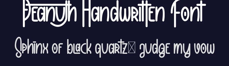 Peanuth Handwritten Font by noahtype — Script Handwritten Font — thumbnail 2