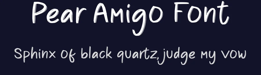 Pear Amigo Font by qwrtype — Script Handwritten Font — thumbnail 2