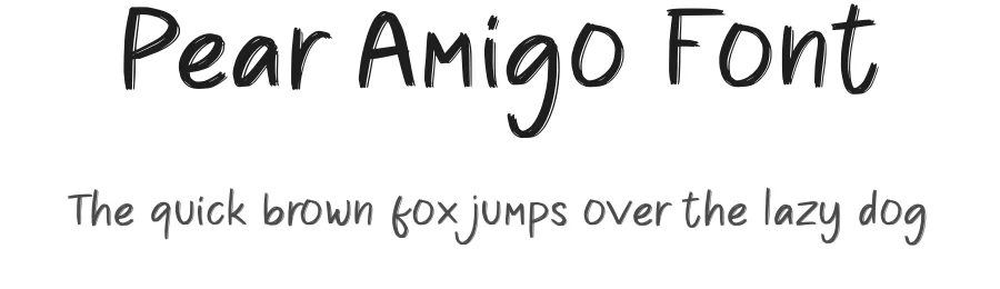 Pear Amigo Font by qwrtype — Script Handwritten Font