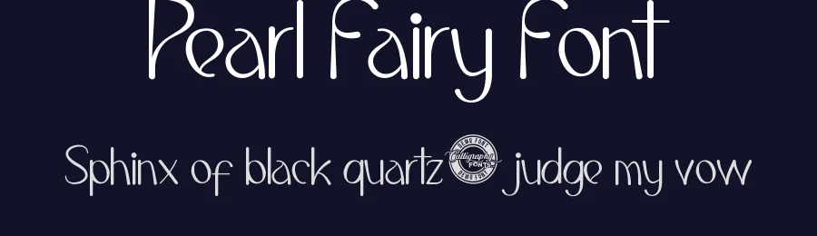 Pearl Fairy Font by CalligraphyFonts.net — Display Font — thumbnail 2
