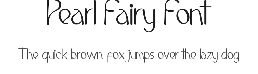 Pearl Fairy Font by CalligraphyFonts.net — Display Font