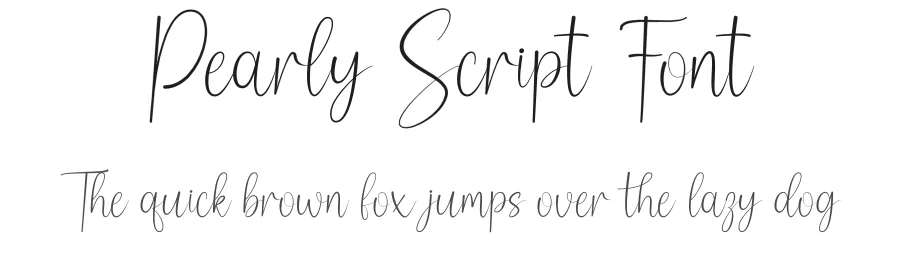 Pearly Script Font by DN Creative — Script Handwritten Font