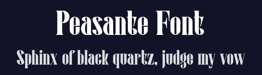 Peasante Font by Marvadesign — Serif Font — thumbnail 2