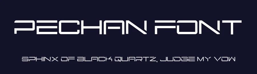 Pechan Font by hayoyuka8 — Display Font — thumbnail 2