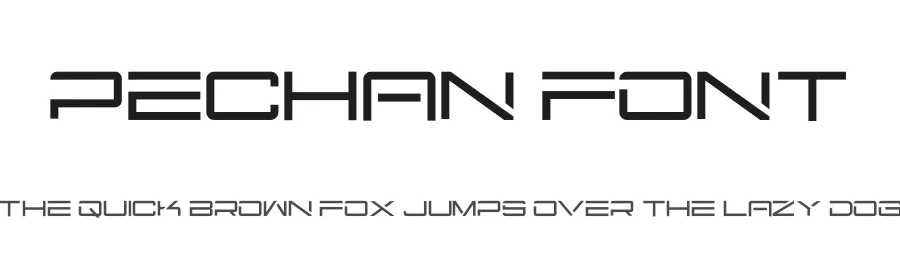 Pechan Font by hayoyuka8 — Display Font