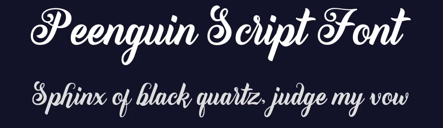Peenguin Script Font by fontkong — Script Handwritten Font — thumbnail 2