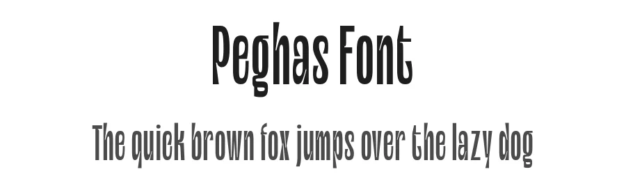 Peghas Font by holyline design β Sans Serif Font