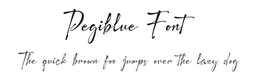 Pegiblue Font by Denustudios — Script Handwritten Font