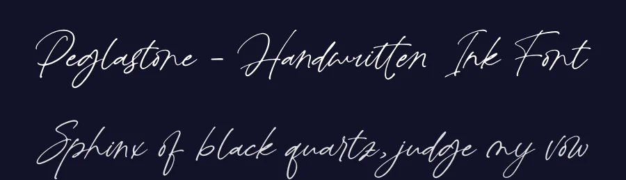 Peglastone – Handwritten Ink Font by letterenastudios — Script Handwritten Font — thumbnail 2