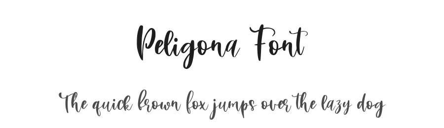 Peligona Font by metafontsy — Script Handwritten Font