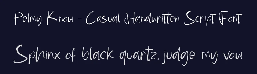 Pelmy Know – Casual Handwritten Script Font by letterenastudios — Script Handwritten Font — thumbnail 2