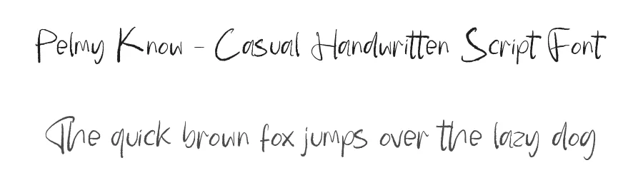 Pelmy Know – Casual Handwritten Script Font by letterenastudios — Script Handwritten Font