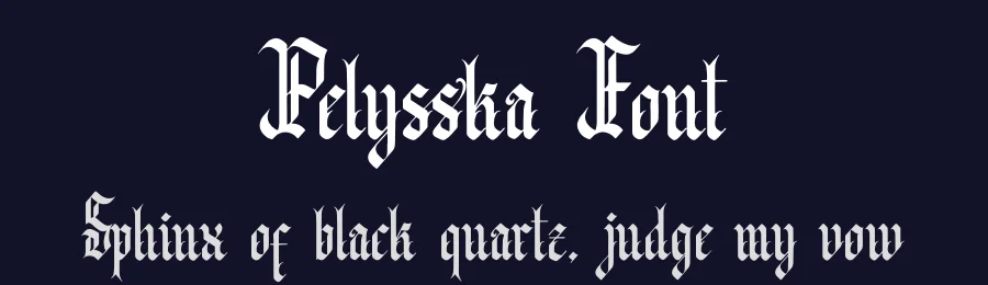 Pelysska Font by Denustudios — Blackletter Font — thumbnail 2