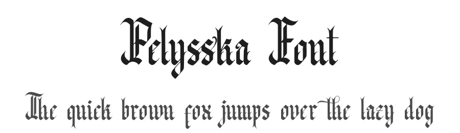 Pelysska Font by Denustudios — Blackletter Font