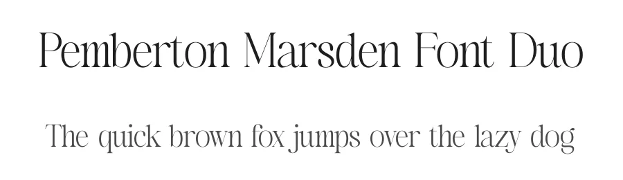 Pemberton Marsden Font Duo by Storytype — Serif Font