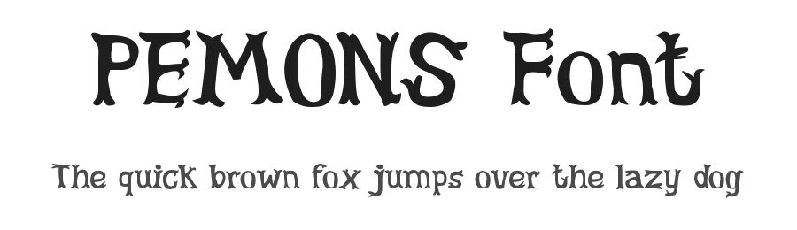 PEMONS Font by Rautan Studio β Display Font