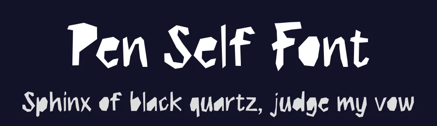 Pen Self Font by Studio Hello Good — Display Font — thumbnail 2