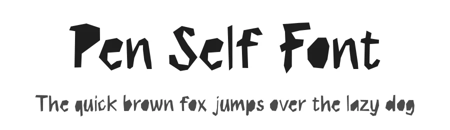 Pen Self Font by Studio Hello Good — Display Font