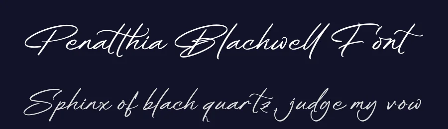 Penatthia Blackwell Font by glorytype — Script Handwritten Font — thumbnail 2