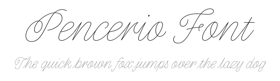Pencerio Font by Indian Type Foundry — Script Handwritten Font