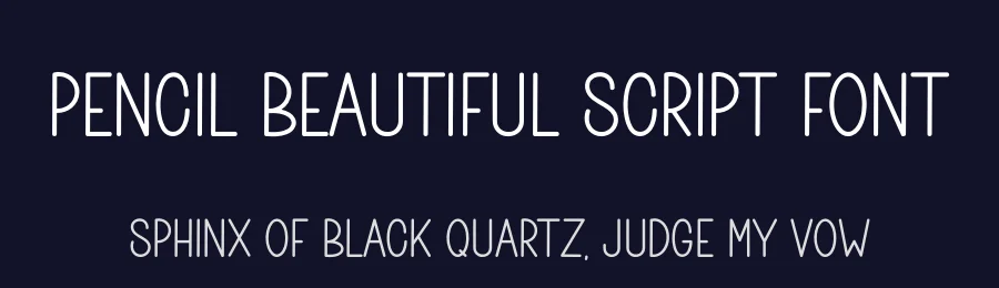 Pencil Beautiful Script Font by freshtypeink — Display Font — thumbnail 2