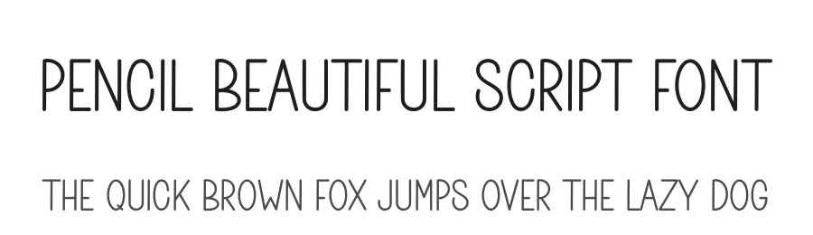 Pencil Beautiful Script Font by freshtypeink — Display Font