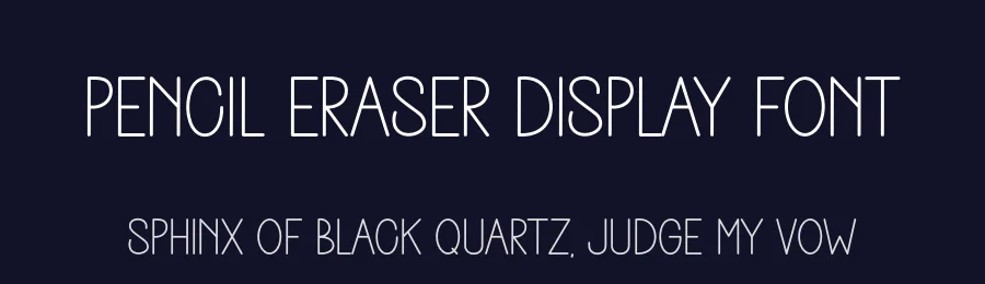Pencil Eraser Display Font by freshtypeink — Display Font — thumbnail 2