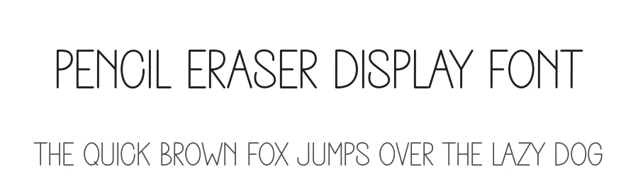 Pencil Eraser Display Font by freshtypeink — Display Font