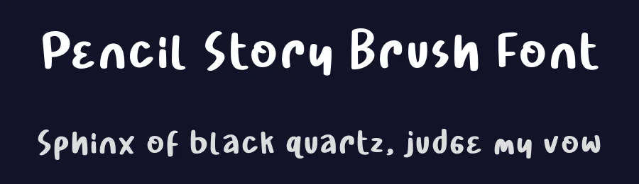 Pencil Story Brush Font by Lettersweet — Display Font — thumbnail 2