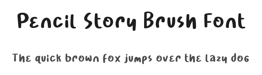 Pencil Story Brush Font by Lettersweet — Display Font