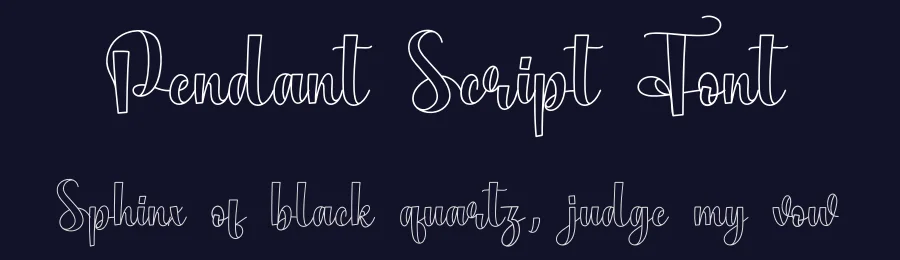 Pendant Script Font by creativeletter — Script Handwritten Font — thumbnail 2
