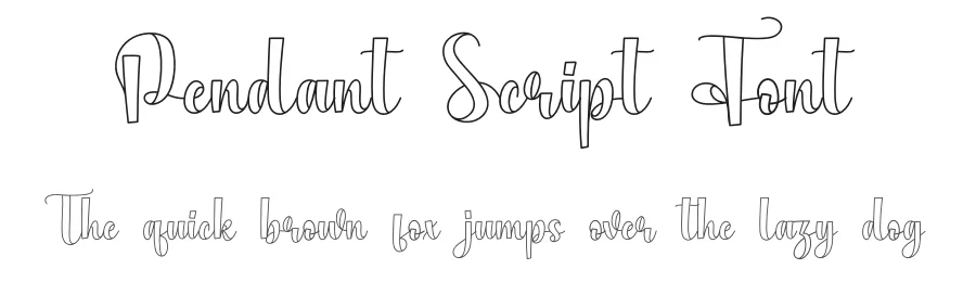 Pendant Script Font by creativeletter — Script Handwritten Font