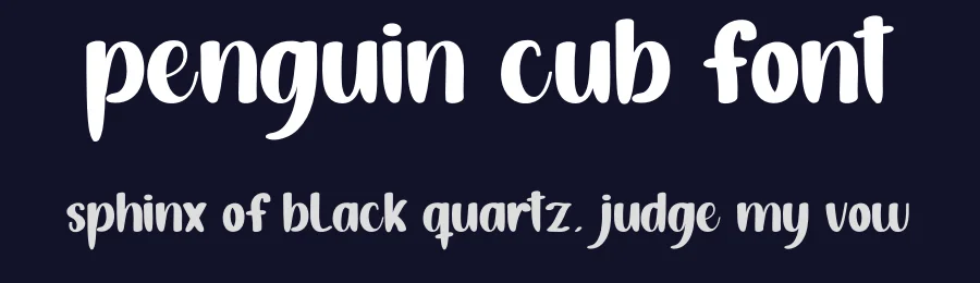 Penguin Cub Font by andikastudio — Display Font — thumbnail 2
