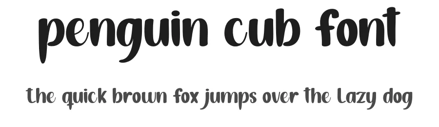 Penguin Cub Font by andikastudio — Display Font