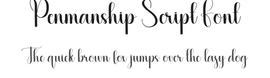 Penmanship Script Font by creativeletter — Script Handwritten Font