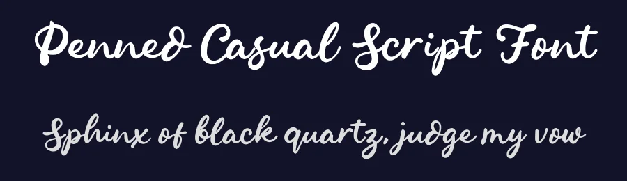 Penned Casual Script Font by Inviline — Script Handwritten Font — thumbnail 2
