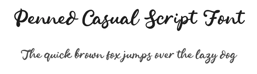 Penned Casual Script Font by Inviline — Script Handwritten Font
