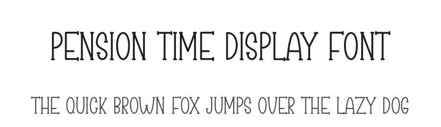 Pension Time Display Font by andikastudio — Script Handwritten Font
